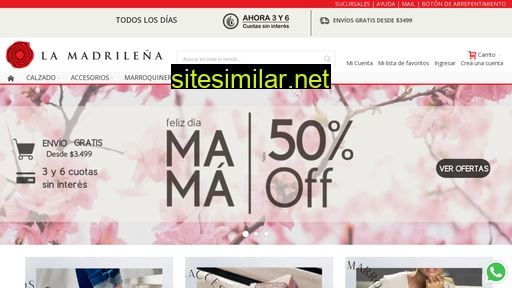www.tienda.lamadrilena.com.ar alternative sites