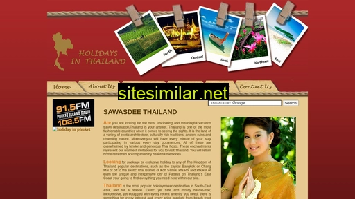 Holidaysinthailand similar sites
