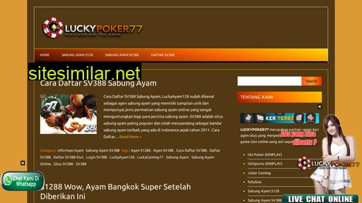 Luckyayam128 similar sites