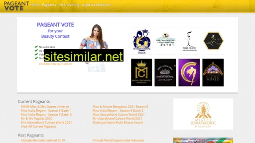 Pageantvote similar sites