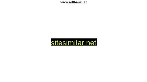 adlbauer.at alternative sites