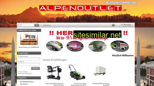 alpenoutlet.at alternative sites
