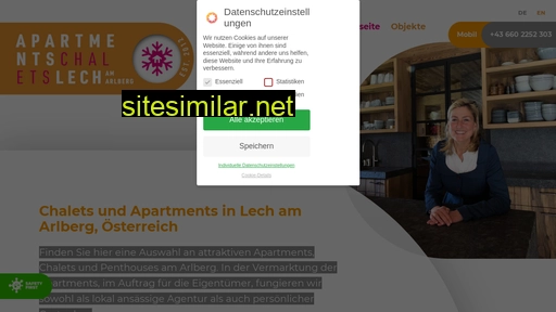 apartments-chalets-lech.at alternative sites