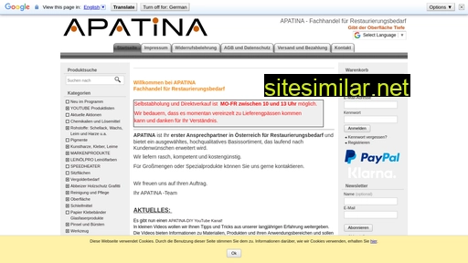 apatina-restaurierungsbedarf-chemikalien-online-kaufen.at alternative sites