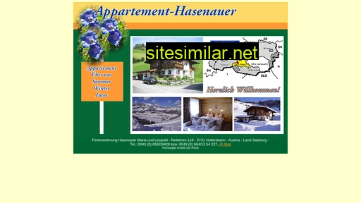 appartement-hasenauer.at alternative sites