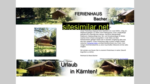 bachers-ferienhaus.at alternative sites