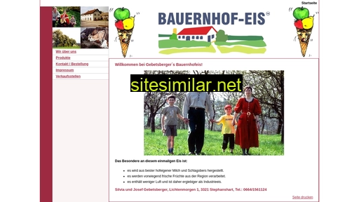 bauernhofeis-gebetsberger.at alternative sites