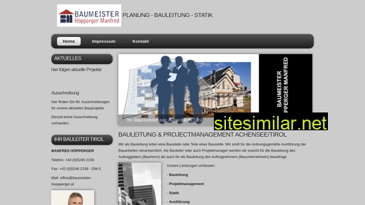 baumeister-hoepperger.at alternative sites