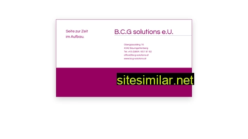 bcg-solutions.at alternative sites