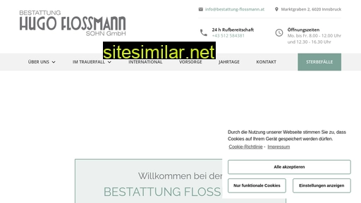 bestattung-flossmann.at alternative sites