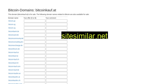 bitcoinkauf.at alternative sites
