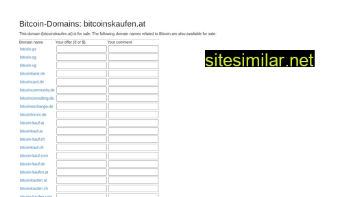 bitcoinskaufen.at alternative sites