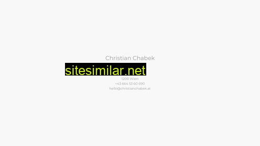 christianchabek.at alternative sites