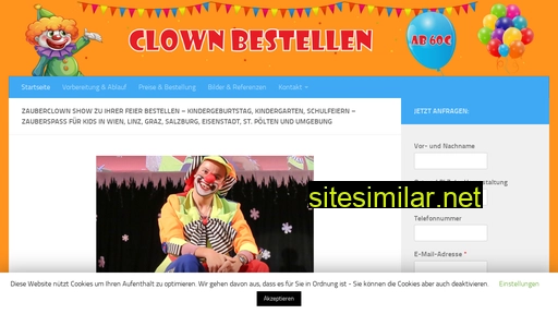 Clown-bestellen similar sites