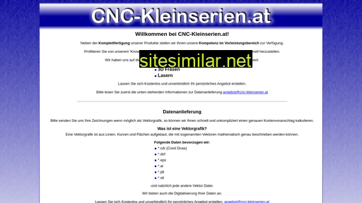 cnc-kleinserien.at alternative sites