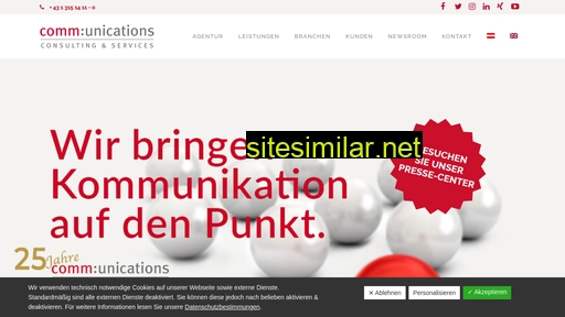 communications.co.at alternative sites