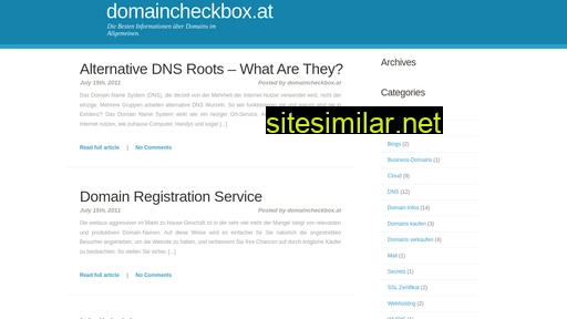 domaincheckbox.at alternative sites