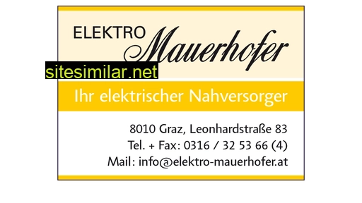elektro-mauerhofer.at alternative sites