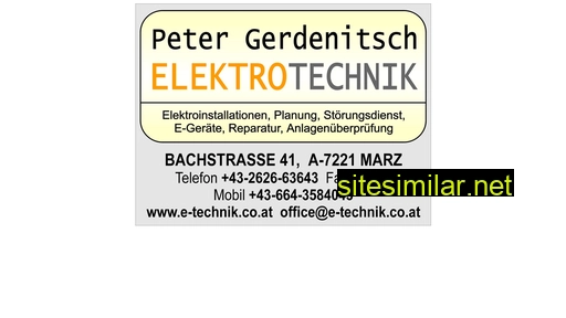 e-technik.co.at alternative sites