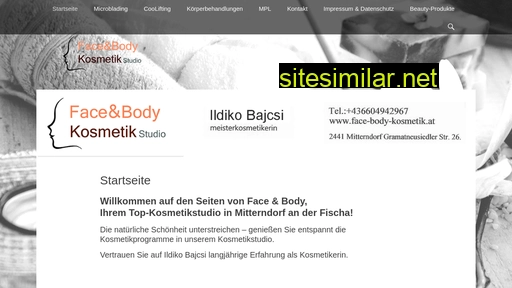 Face-body-kosmetik similar sites