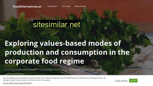 Foodalternatives similar sites