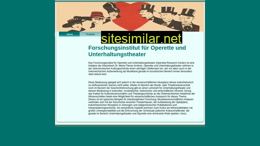 Forschungsinstitut-operette similar sites