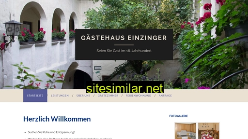 Gaestehaus-einzinger similar sites
