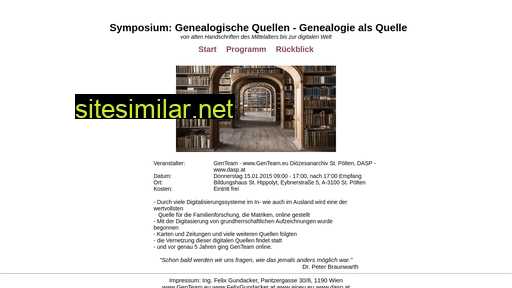genealogiesymposium.at alternative sites
