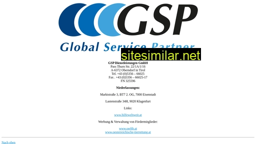 gsp.co.at alternative sites