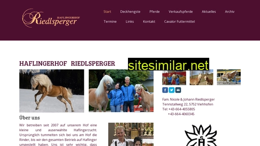 haflingerhof-riedlsperger.at alternative sites