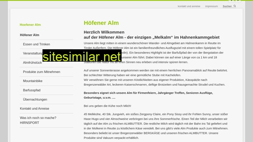 hoefener-alm.at alternative sites