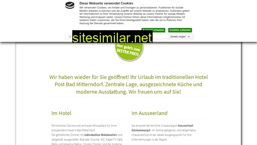 hotelpost-badmitterndorf.at alternative sites