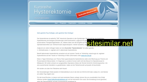 hysterektomie.at alternative sites