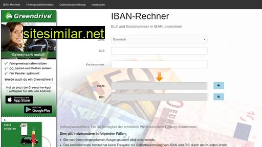 Iban-rechner similar sites