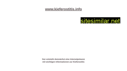 kieferostitis.at alternative sites