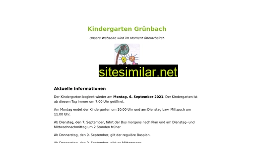 kindergarten-gruenbach.at alternative sites