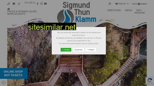 klamm-kaprun.at alternative sites