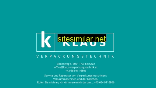 Klaus-verpackungstechnik similar sites