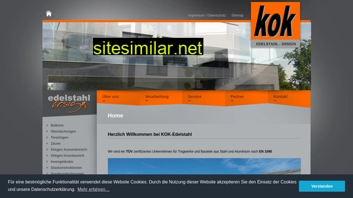 kok-edelstahl.at alternative sites