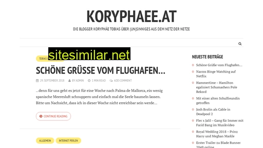 Koryphaee similar sites