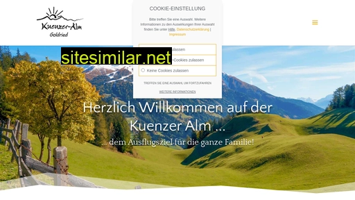 kuenzeralm.at alternative sites