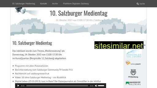 Medientag-salzburg similar sites