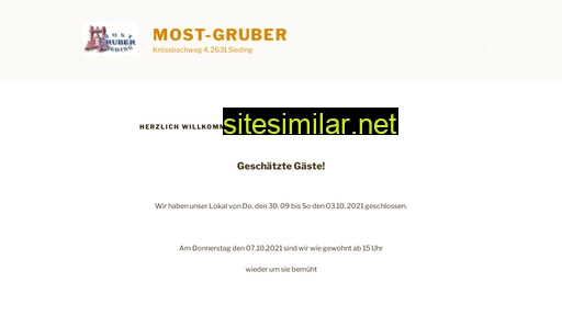 most-gruber.at alternative sites