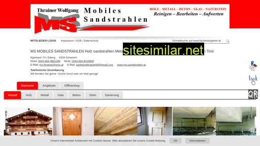 ms-sandstrahlen.at alternative sites