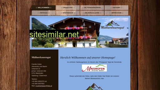 muellnerbauerngut-maishofen.at alternative sites