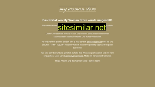 mywomanstore.at alternative sites