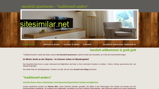 nassfeld-apartments.at alternative sites