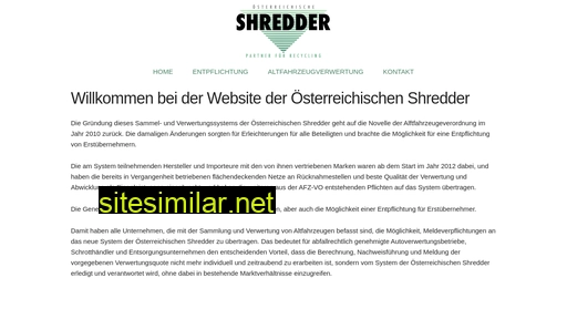 oe-shredder.at alternative sites