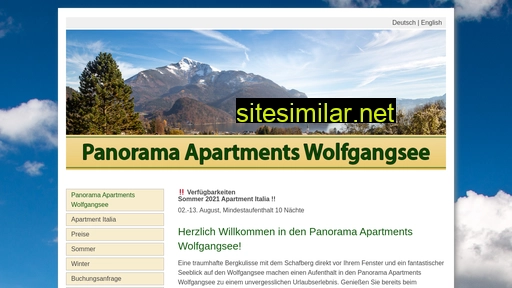 panorama-apartments-wolfgangsee.at alternative sites