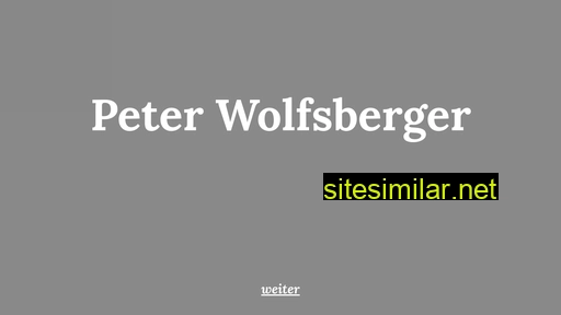 peter-wolfsberger.at alternative sites